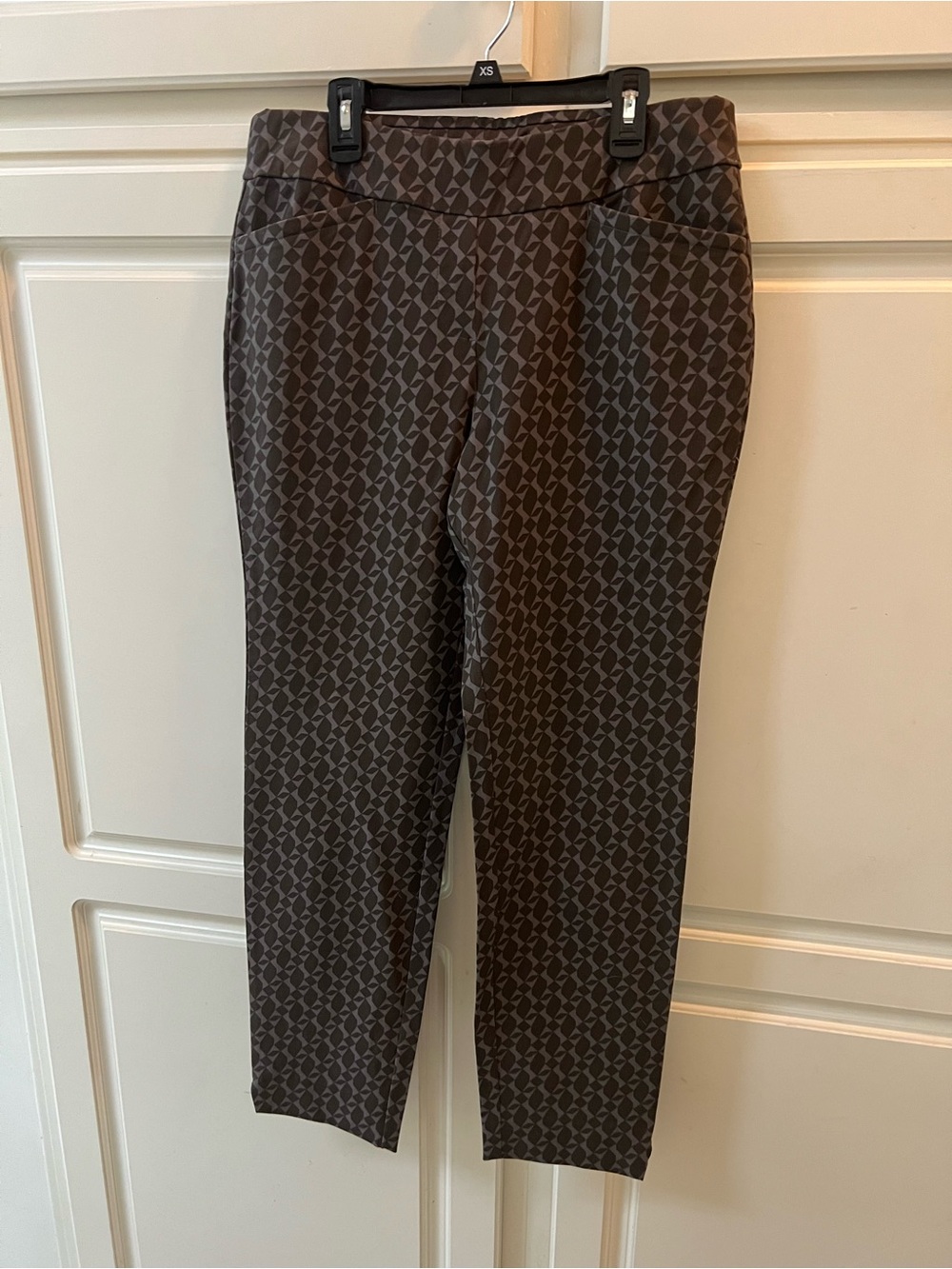 Spartina 449 Brown Geometric Pull-On Pants XL- runs small